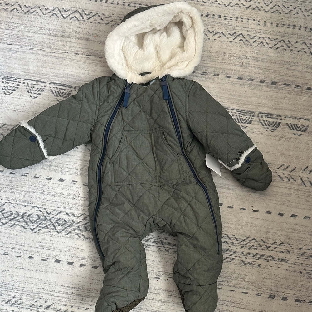 Nordstrom Quilted Green Kids Footie